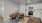 a kitchen with a dining table